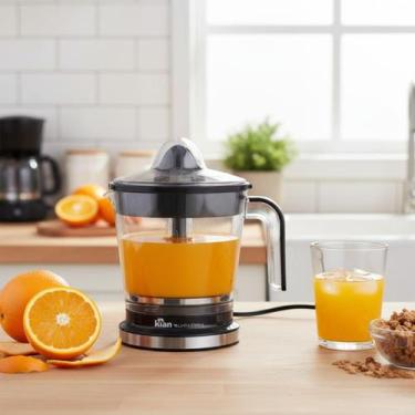 Imagem de Espremedor Laranja Elétrico Kian 50W 1,2L 2 Cones Turbo Suco Frutas Es