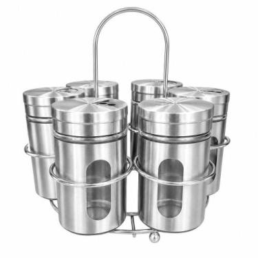 Imagem de Kit Porta Condimentos De 6 Peças Com Suporte N2260862 - Quanhe