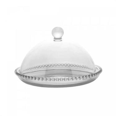 Imagem de Queijeira De Cristal Com Tampa Pearl 20x12cm Wolff