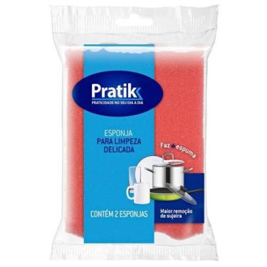 Imagem de Esponja Pratik Dupla Face 12 Embalagens com 2 Unidades