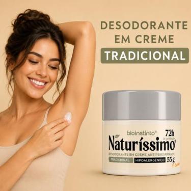 Imagem de Desodorante em Creme Naturíssimo Tradicional 72h  Proteção Antitranspi