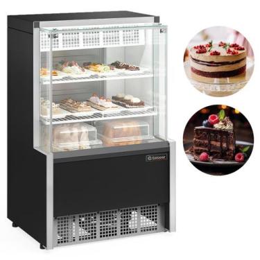 Imagem de Balcão Refrigerado GPEA-075 R Vitrine Confeitaria Gelopar, Preto, 220V