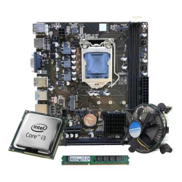 Imagem de Kit I3 3220 +placa Mãe H61 1155 + 8gb Ddr3 +cooler Cor Preto - Intel