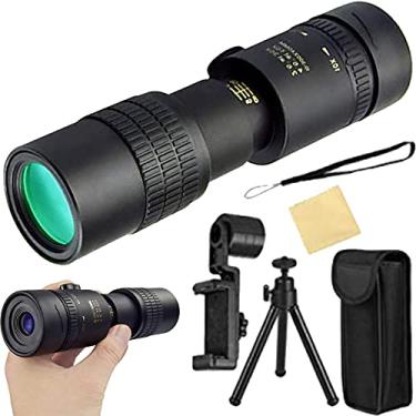 Imagem de Telescópio Monocular Super Zoom 10-300X40, Telescópio Monocular para Adultos e Crianças, com Tripé Adaptador de Smartphone para Caminhada, Acampamento e Observação de Pássaros