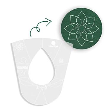 Imagem de Régua Para Quilting Folha 13x14 Cm Patchwork Costura Criativa