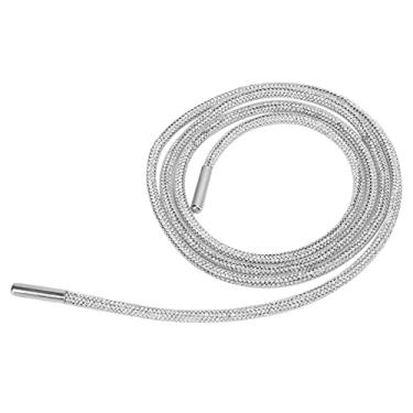 Imagem de Cadarço de strass para aparar strass, elegante 4 mm de comprimento requintado lindo cadarço de strass para acessórios de roupas para festa de formatura (bolsa de malha branca de 4