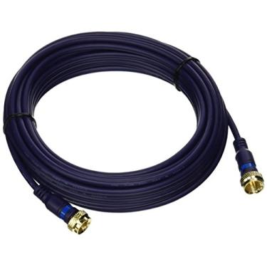Imagem de Cabo C2G 27229 Velocity Mini Coaxial Tipo F, Azul (25 pés, 7,62 metros)