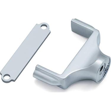 Imagem de Kuryakyn Acessório de motocicleta 3194: braçadeira de suporte de placa de licença de montagem lateral para motocicletas Harley-Davidson Street 500 e 750 2015-19, cromado