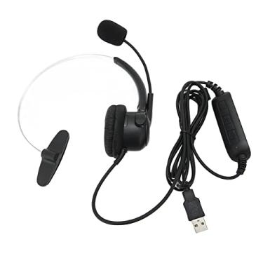 Imagem de Fone de ouvido de serviço USB, fone de ouvido de call center 330 ° flexível para call center
