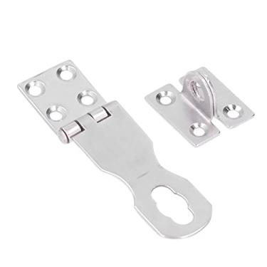 Imagem de Fecho de fivela de porta, tamanho padrão, durável, espelhado, dobrável, ferrolho de segurança para armários marítimos