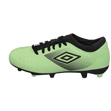Imagem de Umbro Tênis de futebol unissex infantil UX Accuro Ii Club Fg, Patina verde/preto/branco, 6 Little Kid