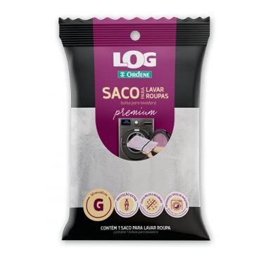 Imagem de Ordene - Saco Premium para Lavadora de Roupas, Tamanho Grande, Linha Log