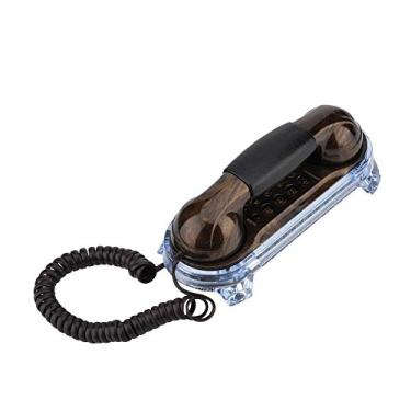 Imagem de Telefone retrô Wendry com design ergonômico, antigo retrô, montado na parede, com fio para telefone fixo para Home Hotel, Wendrya8q3k0bogr-02