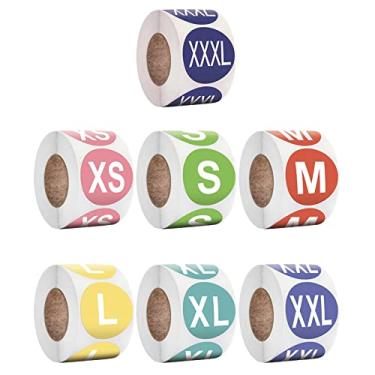 Imagem de 7x Etiquetas de Tamanho de Roupas Etiquetas Scrapbook Letras 0,98 Pol para Roupas