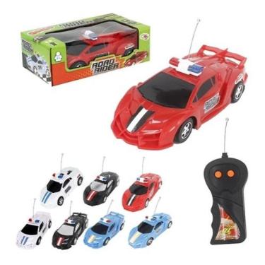 Carro De Polícia Vermelho Controle Remoto Com Fio Infantil - Shop