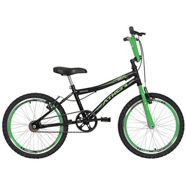 Imagem de Bicicleta Infantil Bmx Athor Bikes Atx Aro 20 Freios V-break Cor:Preto-Verde;Tamanho:Único;Gênero:Unissex