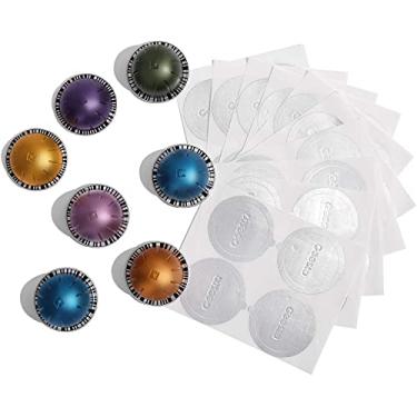 Imagem de Geesta Tampa reutilizável de lacre de alumínio compatível com cápsula de vertuolina Nespresso - 240 peças