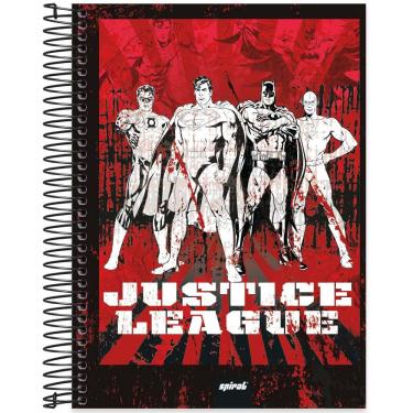Imagem de Caderno universitário capa dura 15x1 240 folhas, Liga da Justiça, Spiral, 2265742 - pt 1 un