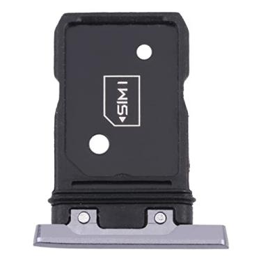 Imagem de HUANGYUNCHAO Acessórios telefônicos Bandeja de cartão SIM + bandeja de cartão SIM para Xiaomi Black Shark 3 KLE-H0, KLE-A0 Substituição do telefone celular