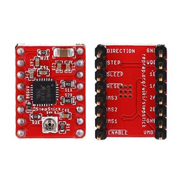 Imagem de Módulo de driver de motor de passo A4988 Tepping Módulo de driver de motor de passo Peças de impressora 3D 35V ± 2A com dissipador de calor