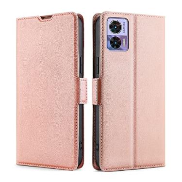 Imagem de For Motorola Edge 30 Neo Ultra-thin Voltage Side Buckle Horizontal Flip Leather Phone Case