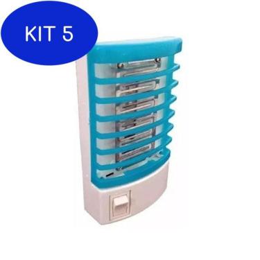 Imagem de Kit 5 Abajur Luminária Repelente Eletrônico Mata Mosquito