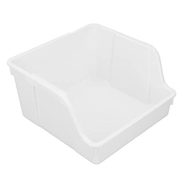 Imagem de Estante de armazenamento de livros, mesa de grande abertura em forma de U rack de armazenamento PP para escritório para sala de estudo para casa