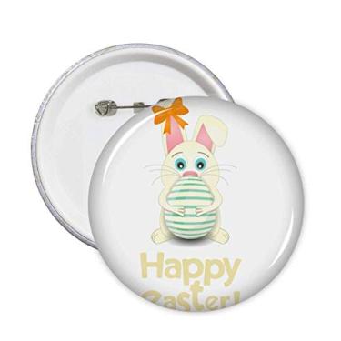 Imagem de Alfinetes de arco de ovo Happy Easter Religion Festival Emblema acessório decoração 5 peças