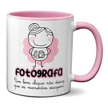 Imagem de Caneca Fotógrafa Um Bom Clique Eterniza Os Momentos Presente (Rosa)