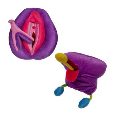 Imagem de Kit Pelúcia Vulva e Pênis Didático
