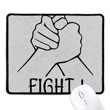 Imagem de Mousepad personalizado para luta de pulso com borda costurada, tapete de borracha para jogos