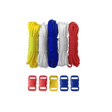 Imagem de Paracord Planet kits de paraquedas tipo III com fivelas para pulseiras de amizade e iniciantes de artesanato, COLOR WHEEL