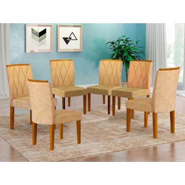 Imagem de Conjunto 6 Cadeiras De Jantar Palha Lorena - Alpoim
