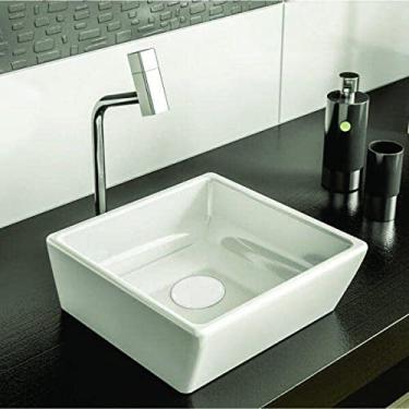 Imagem de Cobertura Cerâmica Decorada para Válvula de Lavatório Japi Branco