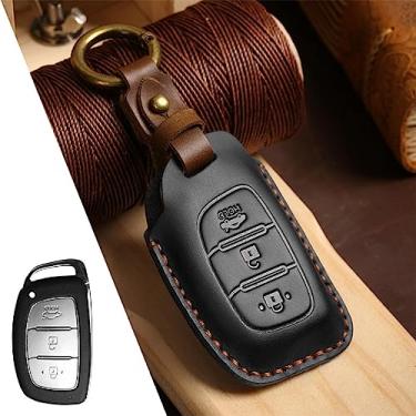 Imagem de UTOYA Porta-chaves do carro, porta-chaves, adequado para Hyundai ix25 i10 ix35 Mistra 2013 2014 2015 2016 2017 2018 Acessórios