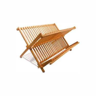 Imagem de Escorredor De Louças Dobrável Em Bambu Tyft Yoi