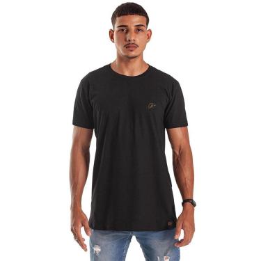 Imagem de Camiseta Slim Basics Over Preto Patch Dourado-Masculino
