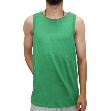 Imagem de Camiseta Regata Hering Masculina Básico Algodão 0111WKMEN - M - Verde-Masculino