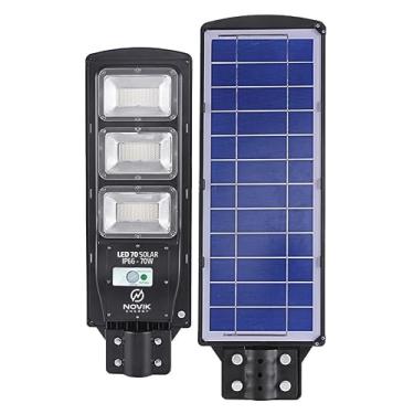 Imagem de Luminária Poste Novik Energy LED 70 com Painel Solar e Controle