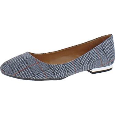 Imagem de Jessica Simpson Sapatilha feminina Ginly Ballet, Preto/branco, 6.5