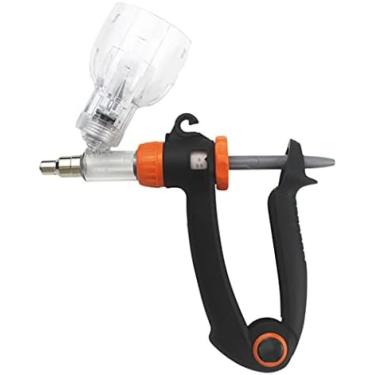 Imagem de Injetor De Pistola De Seringa Para Gado Com 12 Agulhas De Tamanho Aleatório, Seringa Contínua De Gado Automática De 2ML / 6ML, Equipamento Multifuncional De Metal Para Fazenda Veterinária Frango O