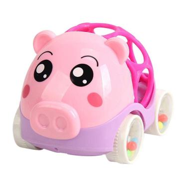 Imagem de Brinquedos engraçados do bebê por 3 a 24 meses Rattle And Roll Car Baby Hand Grabed Toy Car