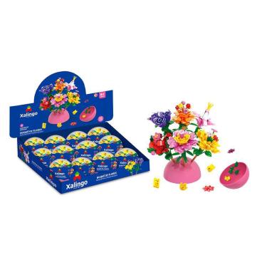 Imagem de Blocos de Montar Mundo Encantado Buquê de Flores Xalingo - 1 Unidade