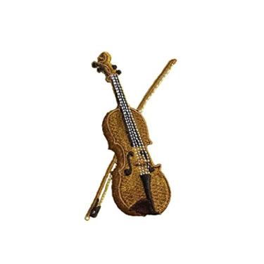Imagem de Violino/Violino – Instrumento Musical – Aplique de Ferro / Patch Bordado