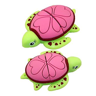 Imagem de Pen Drive USB 2.0 em forma de lutador de 128 GB, pen drives USB Memory Sticks USB Flash Disk PenDrive Pen Drive U Disk com corrente (rosa)