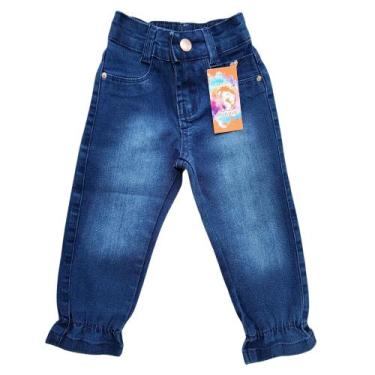 Imagem de Calça Infantil Jeans Bebe Menina Com Lycra Tam De 1 A 3 Anos. - Jr Kid