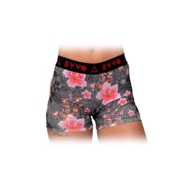Imagem de Short Lycra EVVO Hibisco - Cross Running Fitness-Feminino