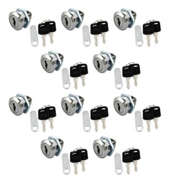 Imagem de Fechadura de caixa de correio de segurança de aço inoxidável com 2 chaves caixa de correio caixa de correio caixa de correio Pro aço inoxidável gaveta armário acessório