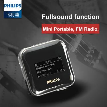 Imagem de Philips-Original Mini MP3 Player  Original  Fullsound tela grande  Função de gravação  Rádio FM