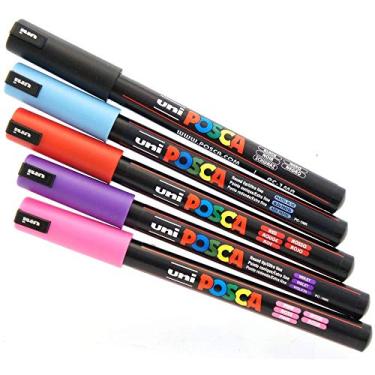 Imagem de Caneta Posca Uni Ball PC-1MR Azul Pastel